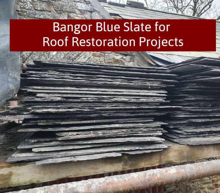 Bangor Blue Slate for Restoration Projects by Building Stone Cork